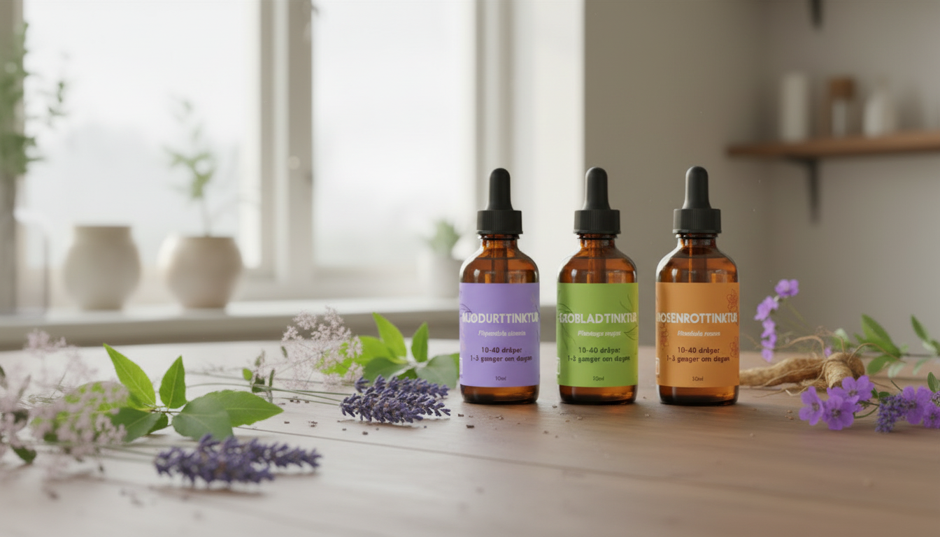 Håndlagde tinkturer med friske urter